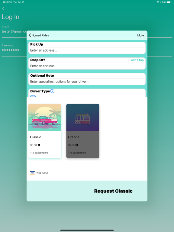 Nomad Rides iPad screenshot 3 - Travel app