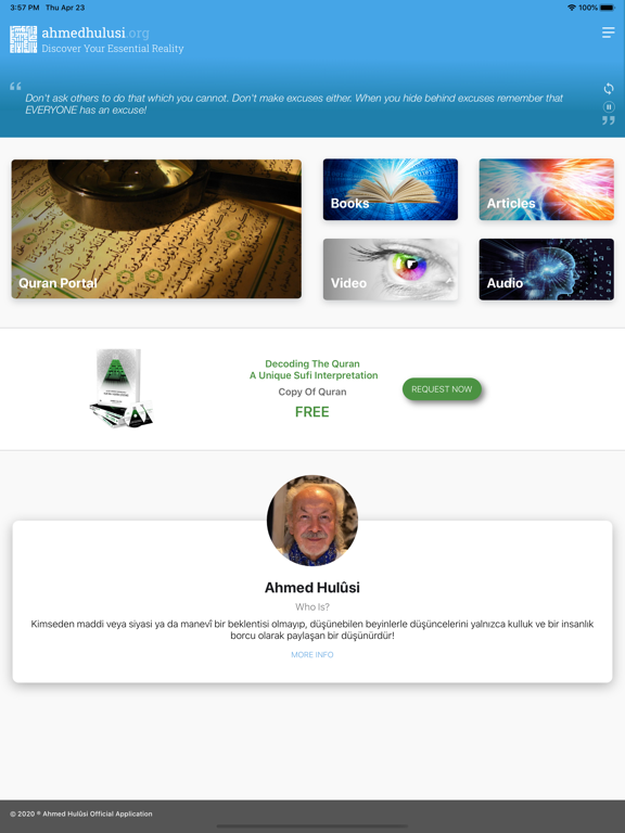 AhmedHulusi iPad screenshot 1 - Reference app