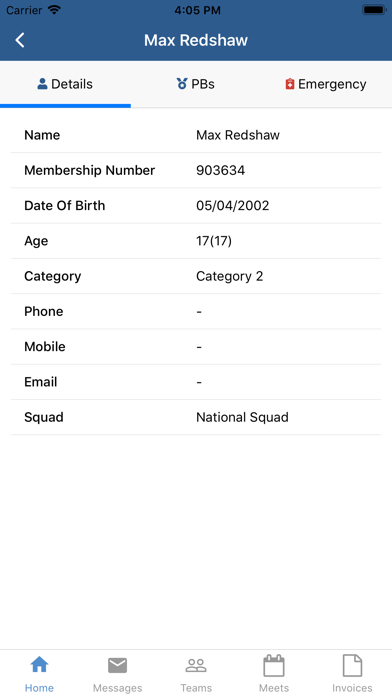 Swim Manager Screenshot