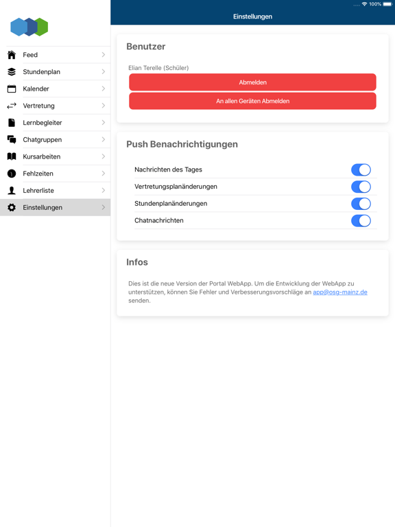 OSG App iPad screenshot