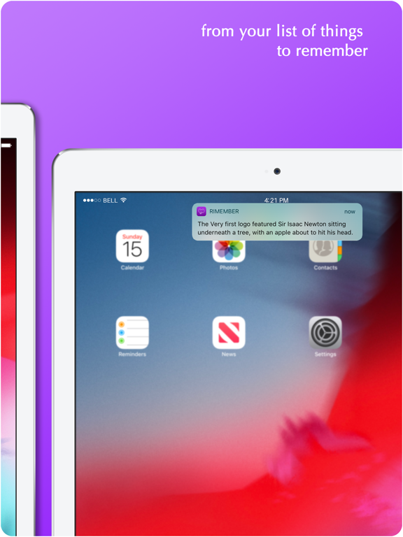 Rimember iPad screenshot 4 - Productivity app
