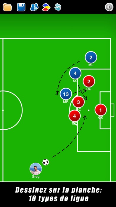 Screenshot #3 pour Planche Tactique: Football