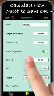 savings goals pro iphone screenshot 2