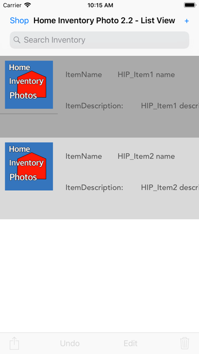 Home Inventory Photos Screenshot