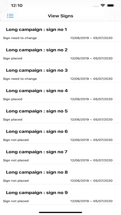 Political Sign Manager