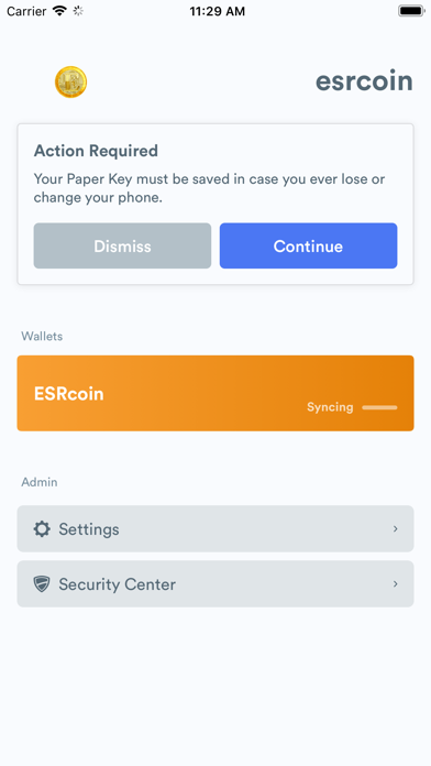 ESRCoinWallet screenshot 4