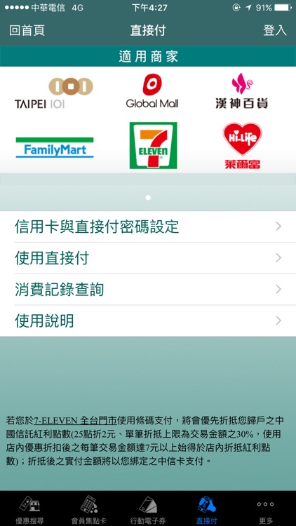 中信卡優惠
