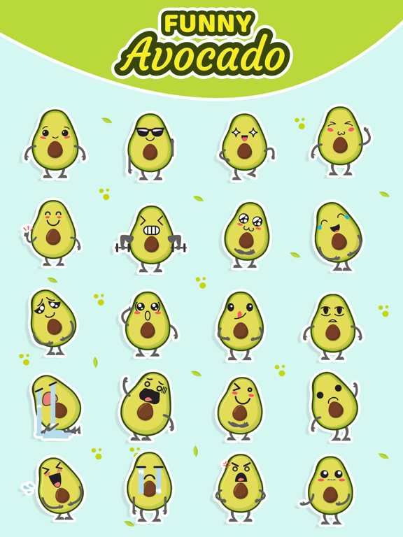 Screenshot #4 pour Avocado: Animated Stickers
