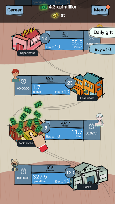 Capitalist-Taps to riches screenshot 2