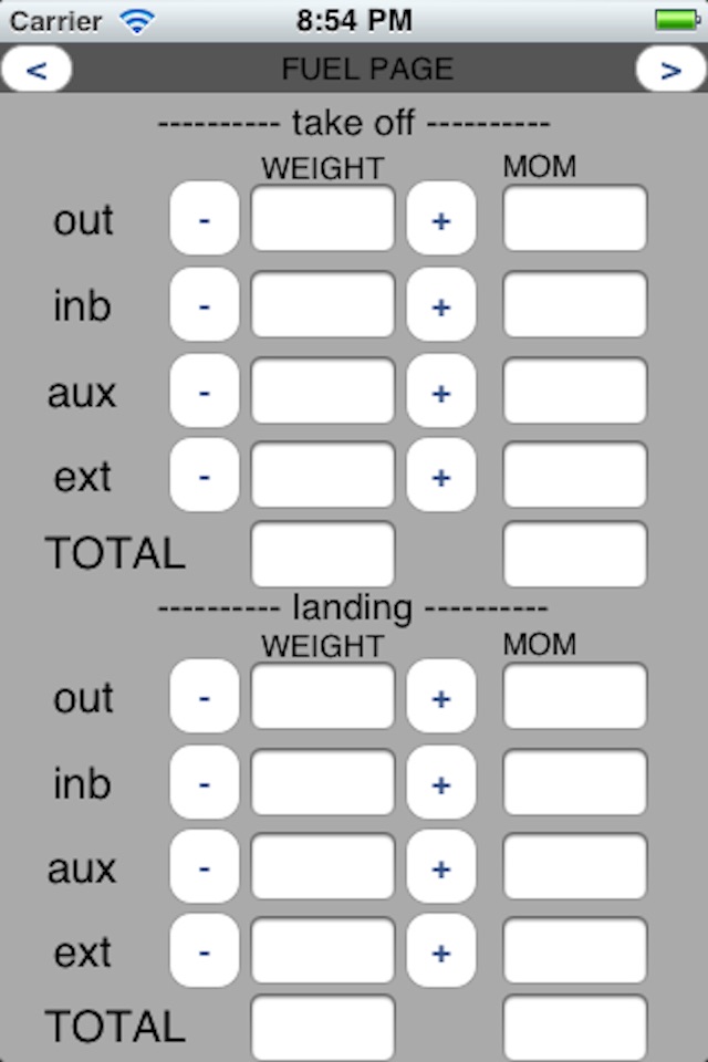 WEIGHT AND BALANCE C130J screenshot 2