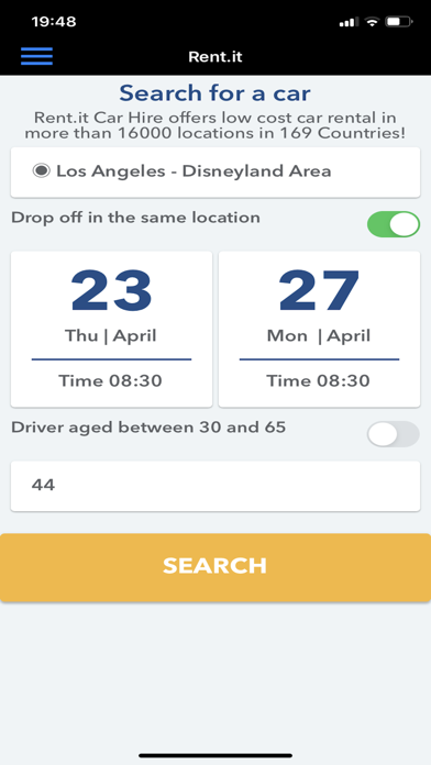 Rent.it Car Rental Screenshot