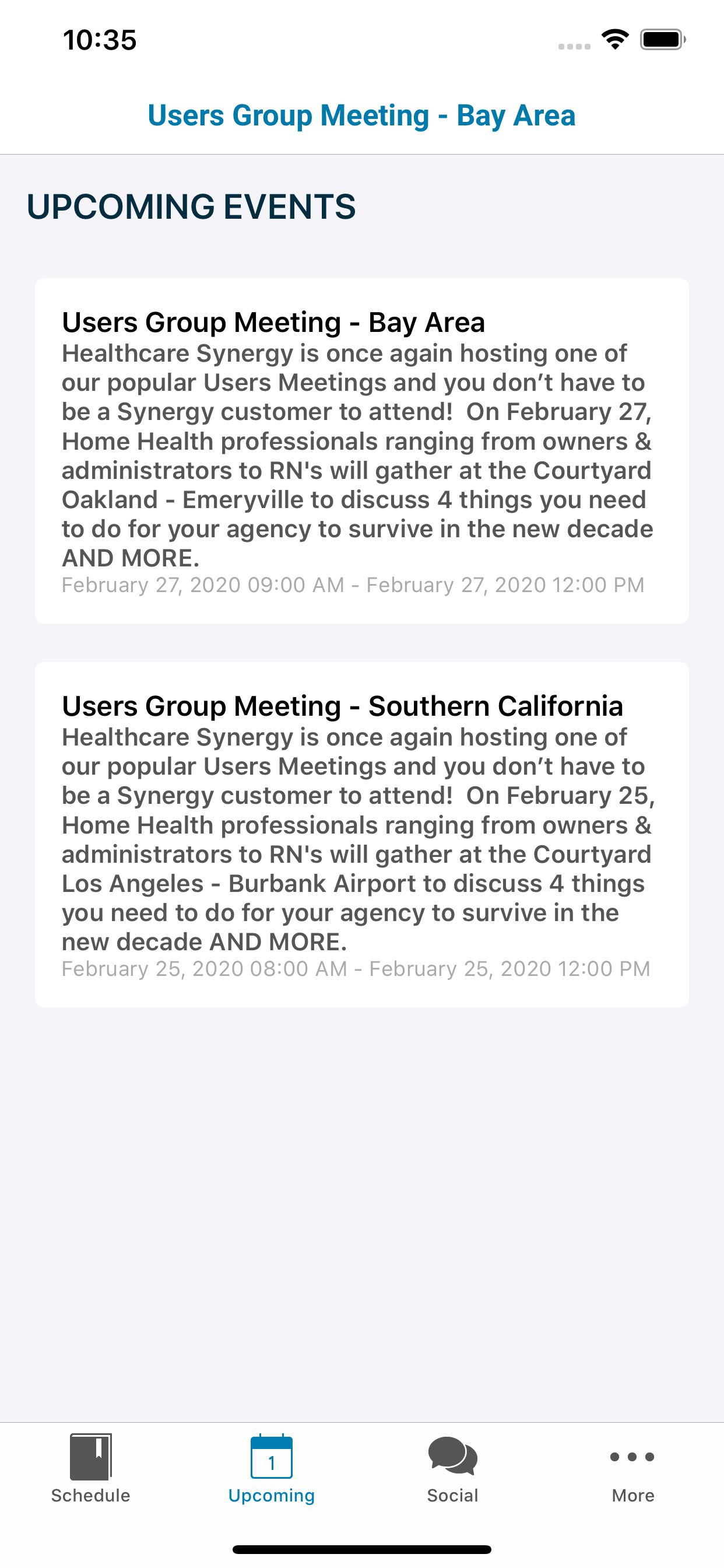 HSI Events screenshot 4