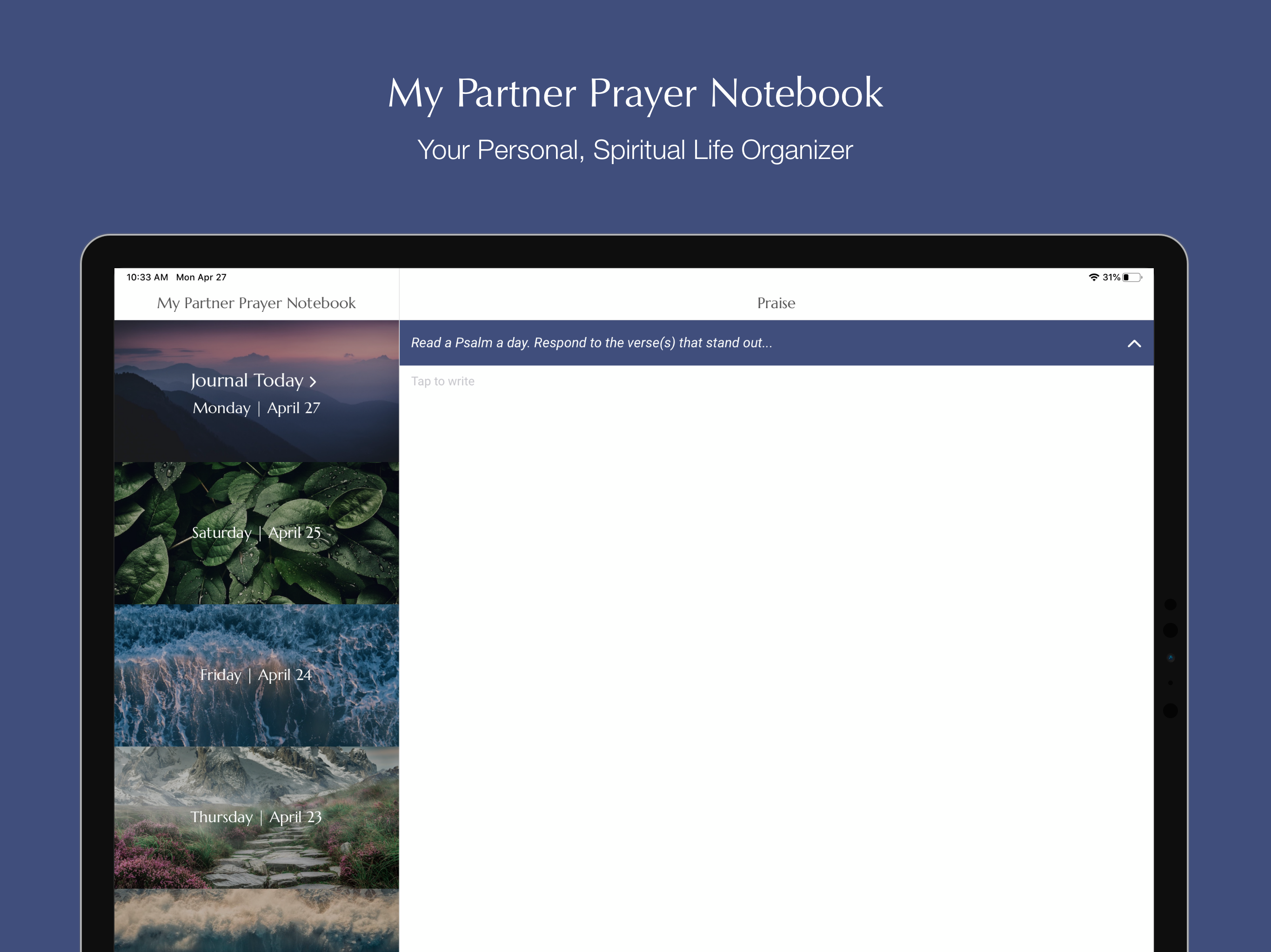 My Partner Prayer Notebook
