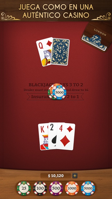 Blackjack ∙ captura de pantalla del juego