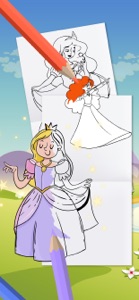 Princess coloring books game screenshot #2 for iPhone