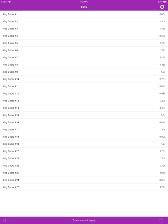 Screenshot #4 pour Hiss - Snake Sounds