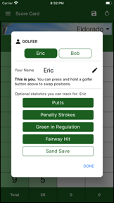 EasyScore Golf Scorecard screenshot