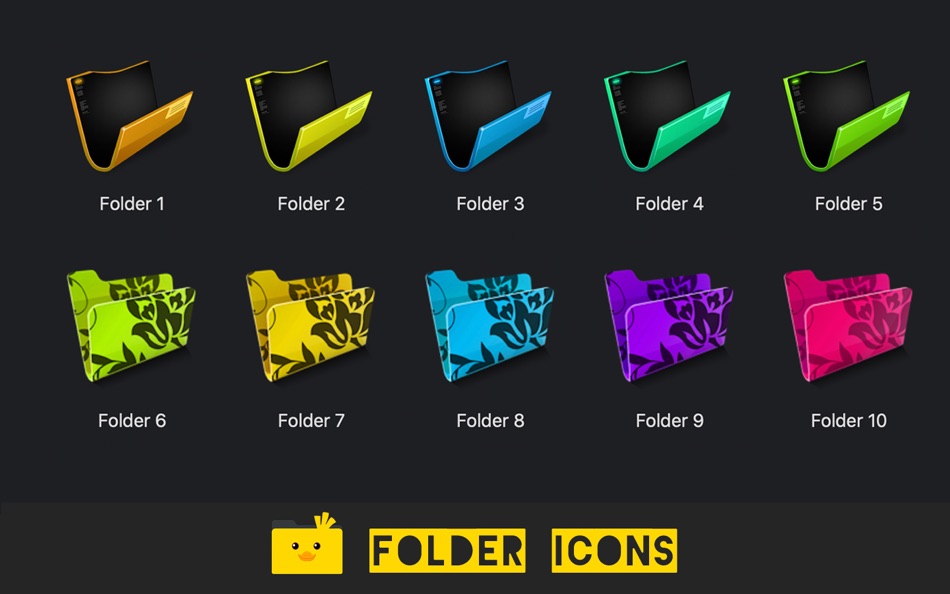 #5. Folder Icons (macOS) Ved: Marian Raafat