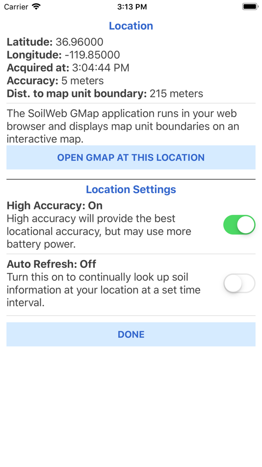 #3. SoilWeb (iOS) By: University of California, Davis