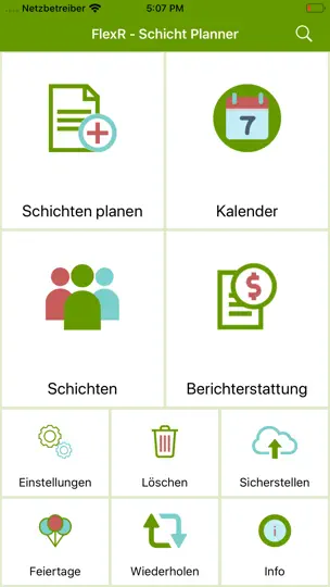 Screenshot von FlexR (Schicht Planer) auf dem iPhone 1
