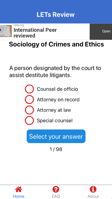 Criminology Board Exam Review Screenshot