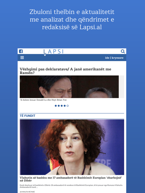 Lapsi iPad screenshot 1 - News app