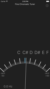 Fine Chromatic Tuner screenshot