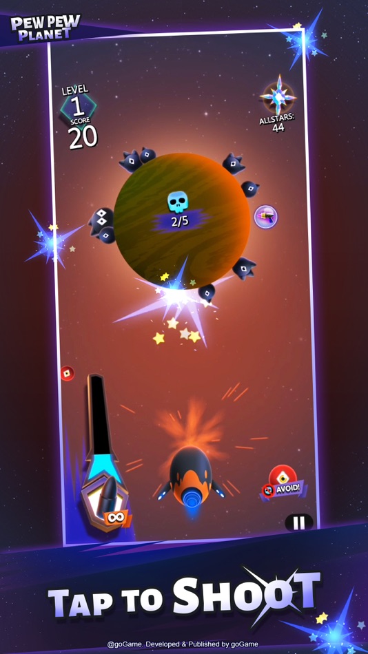 #2. Pew Pew Planet (iOS) 由: goGame Pte Ltd.