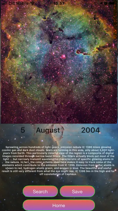 Astronomia iPhone Screenshot 2