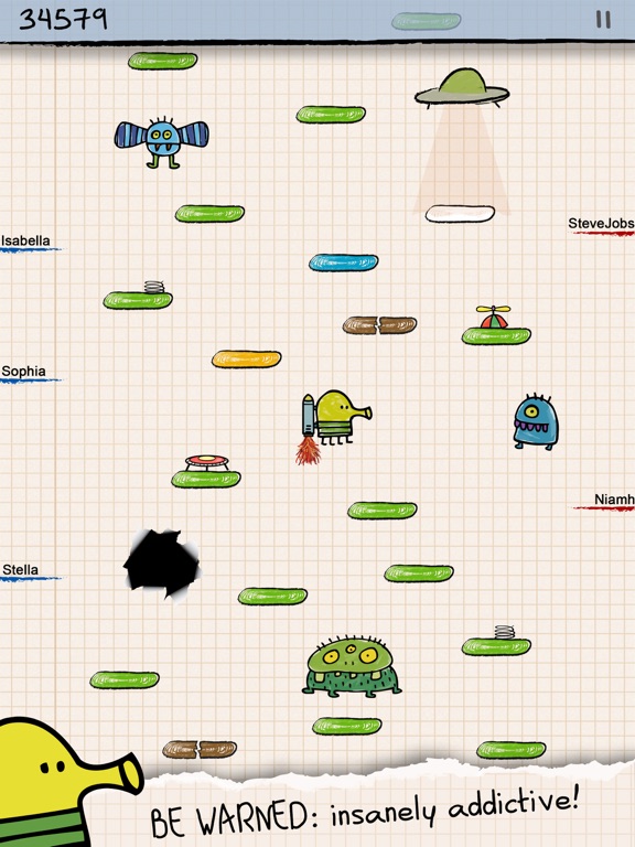 Doodle Jump HD screenshot 1