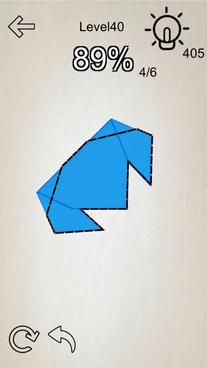 Fold Paper: Origami Puzzle screenshot 2