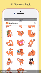 Fox Stickers Pro screenshot