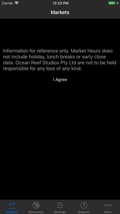 Stock Market Hours Stock Clock Screenshot