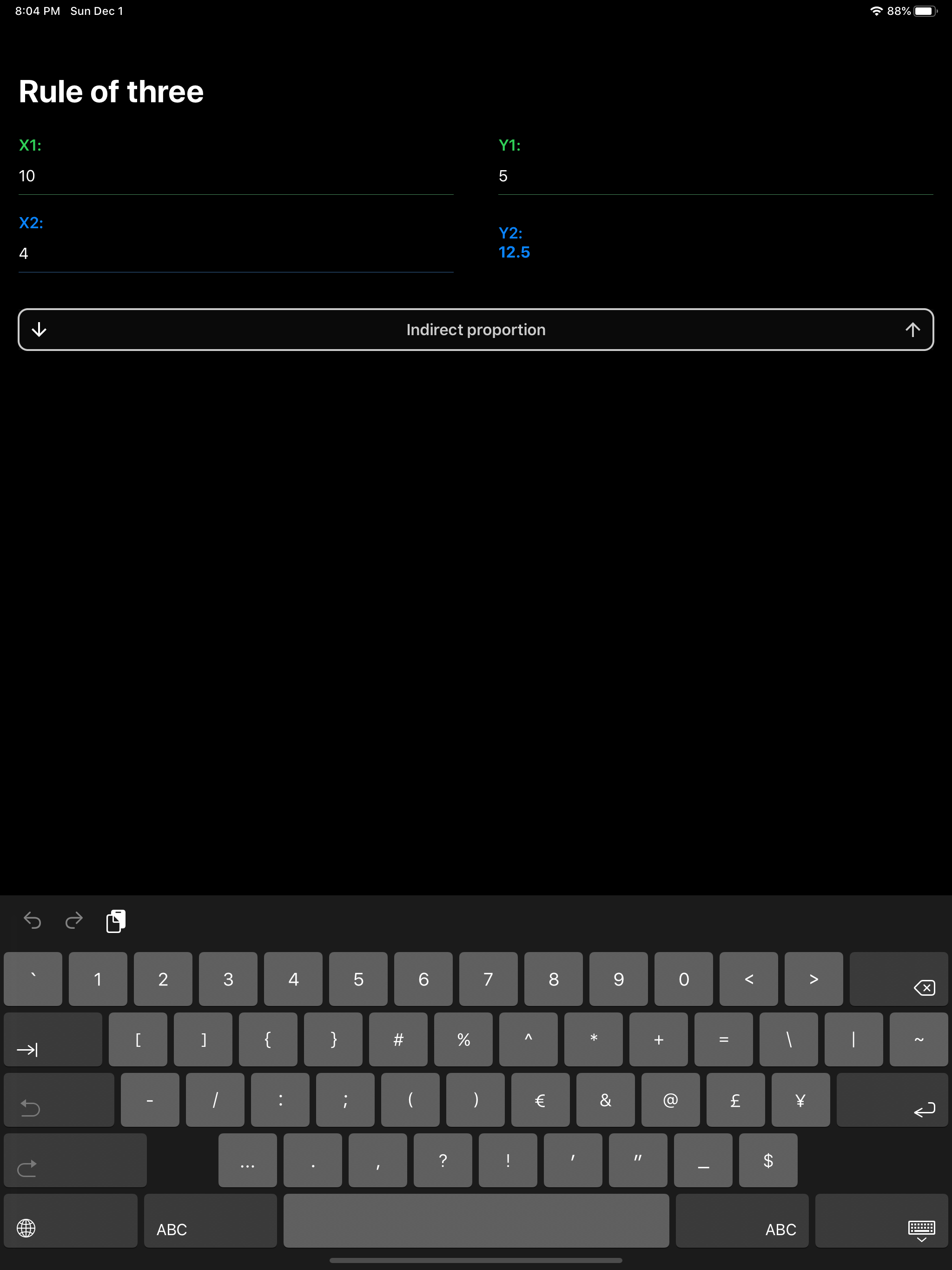 Rule of Three - Calculator screenshot 4