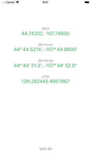 Coordinates Lite screenshot 1