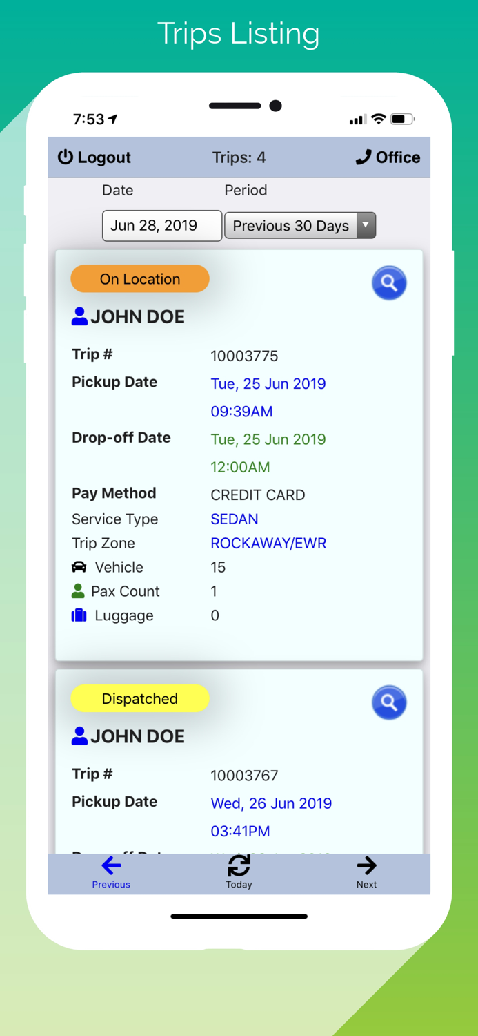 LimoWiz Driver App LWD