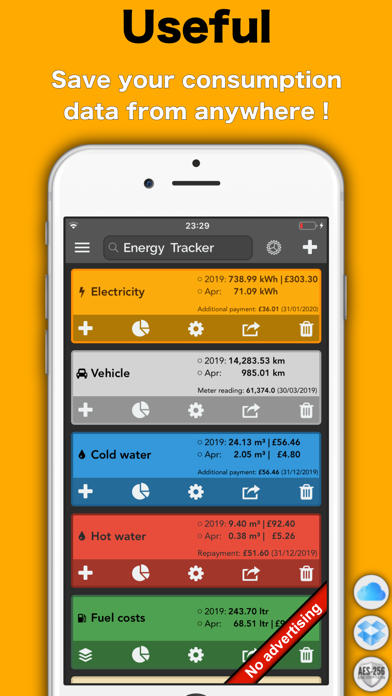 Energy Tracker Screenshot