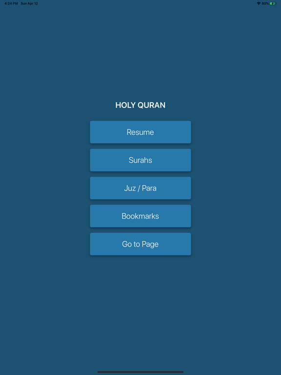 Quran IndoPak Script iPad screenshot 4 - Book app