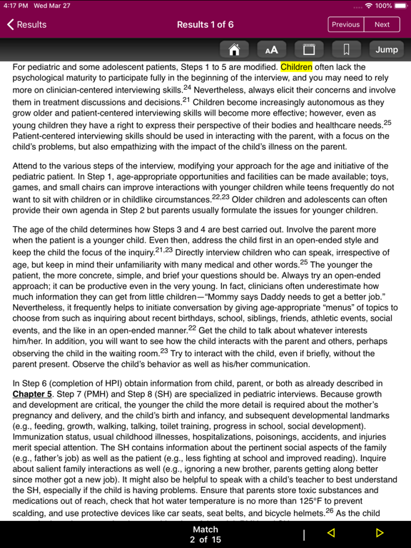Smith's Patient Interview, 4/E iPad screenshot