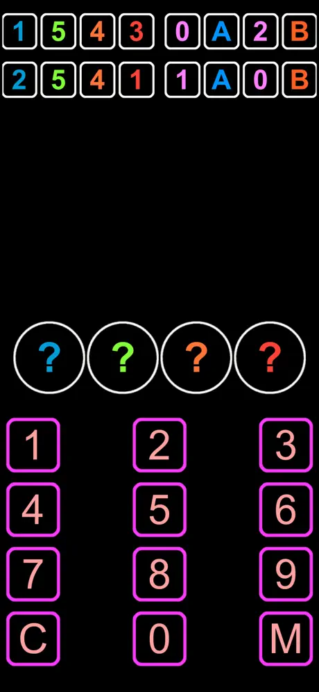 NUMS - 1A2B Guess Number Game
