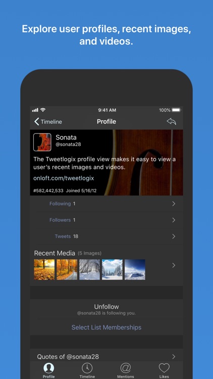 Tweetlogix for Twitter