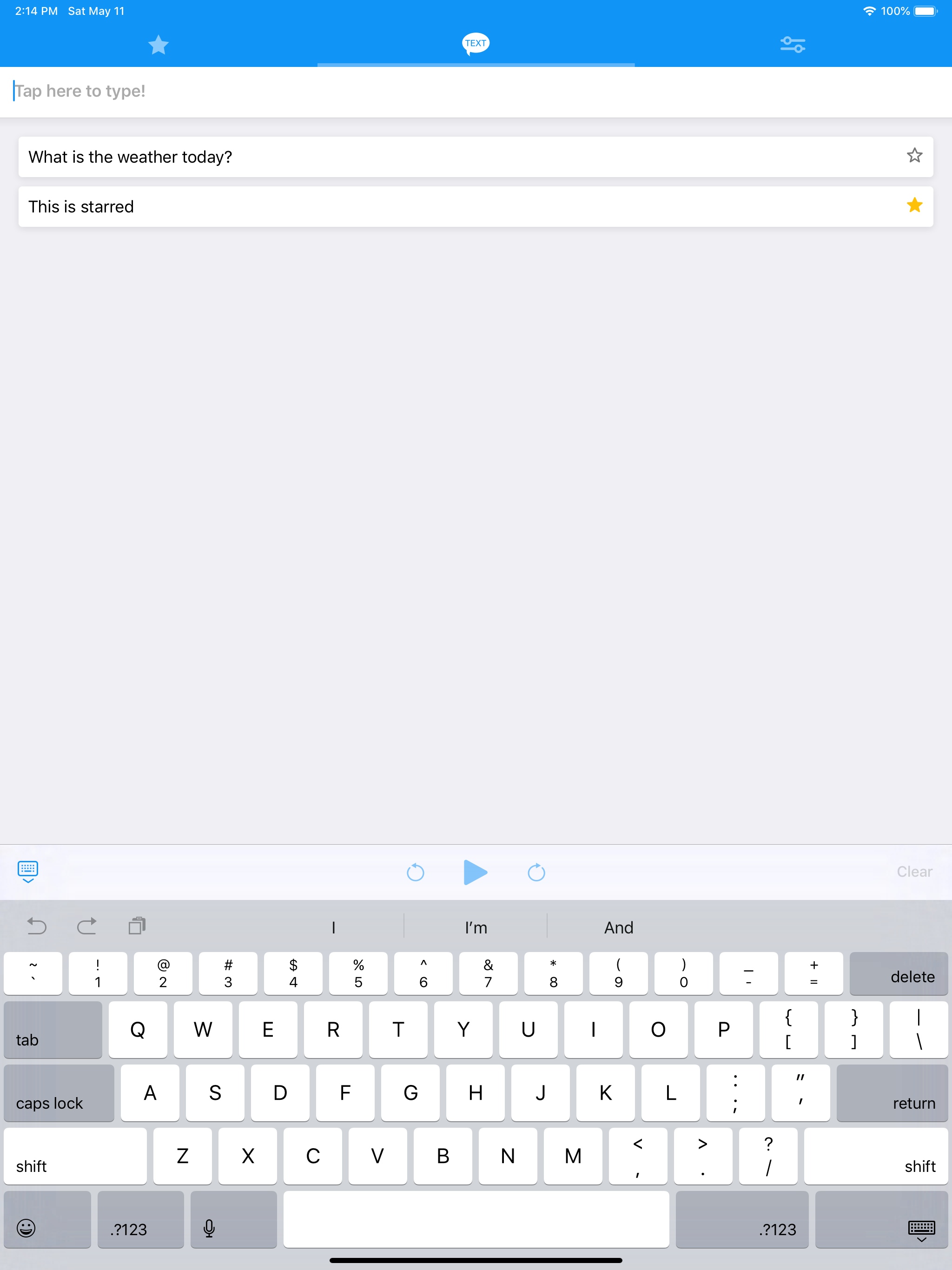 Text to Speech!