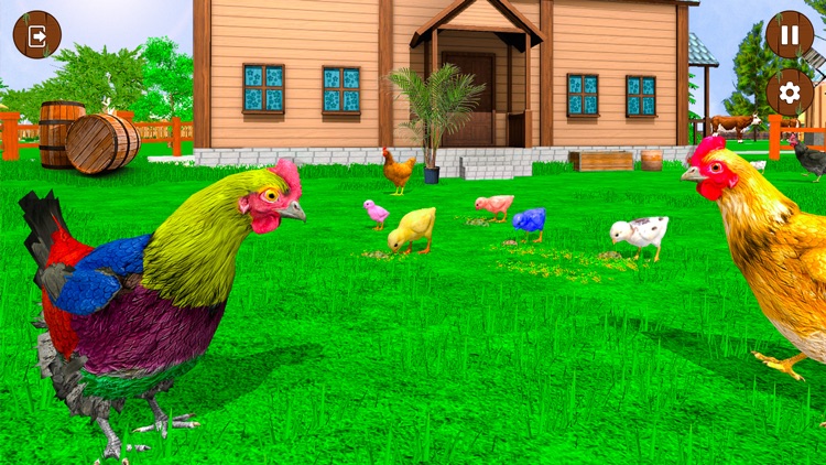 Hen Simulator Family Survival screenshot-4