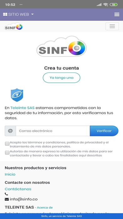 Screenshot #2 pour Sinfo
