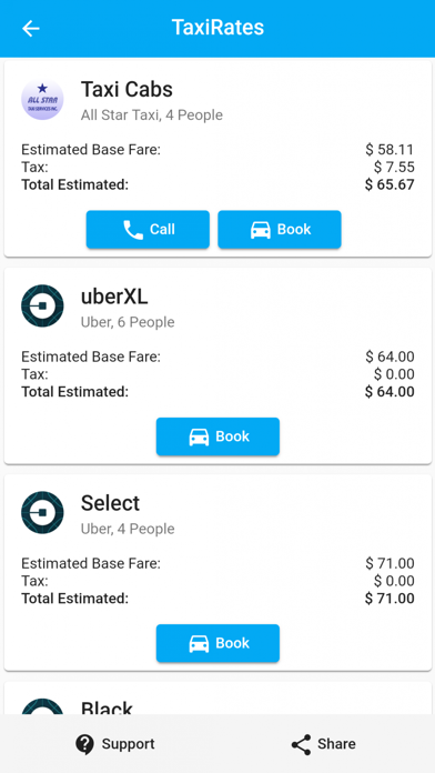 Screenshot #3 pour Compare Taxi Rates