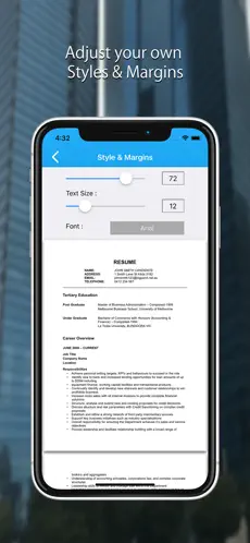 Imágen 4 Currículum Aplicación PDF iphone