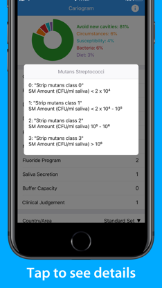 Cariogram – Dental Caries Risk screenshot 2