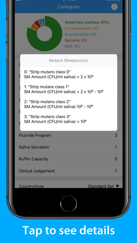 Cariogram – Dental Caries Risk screenshot 2 of 2