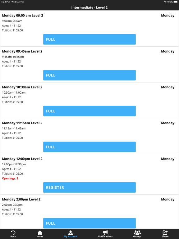 Superior Training Aquatics Ctr iPad screenshot 4 - Sports app