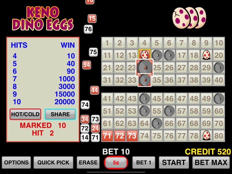 Keno Dino Eggs screenshot 6